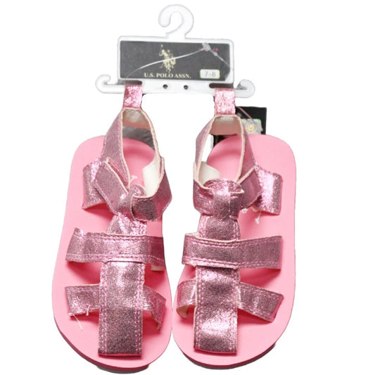 GIRLS 1PK SANDALS SIZE 5-10 PINK C/P 24 US POLO ASSN