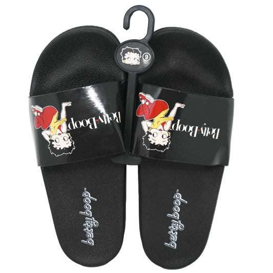 BETTY BOOP BLACK SLIDE SANDAL ASST SIZE C/P 18