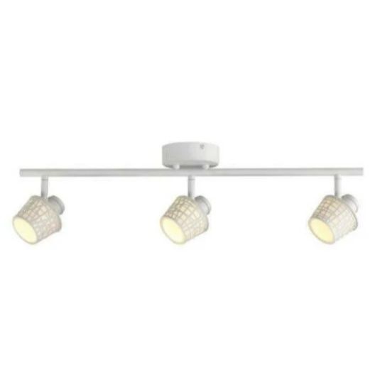 3-HEAD WHITE LED DIRECTION RAIL TRACK LIGHT C/P 1,COLOR BOX