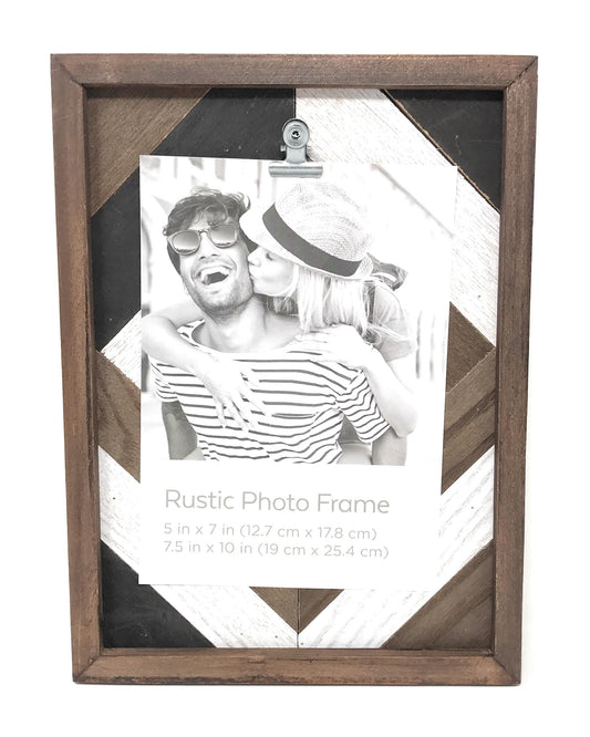 7.5X10 PIECED WOOD METAL CLIP FRAME C/P 4