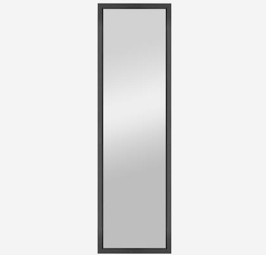 18.9"x66" MERCER BLACK LEANER FRAMED MIRROR C/P1