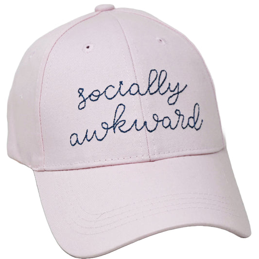 Pink Embroidery Hat- Socially Awkward C/P 24