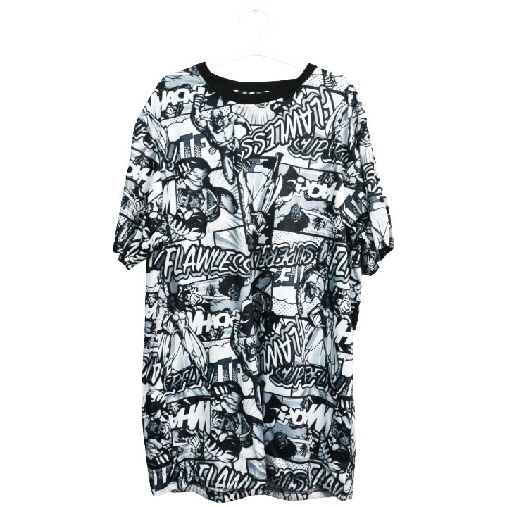 Blk Wht SS Superfly Tee C/P 60 Drill Clothing Co.
