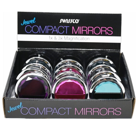 JEWELED COMPACT MIRROR C/P 72