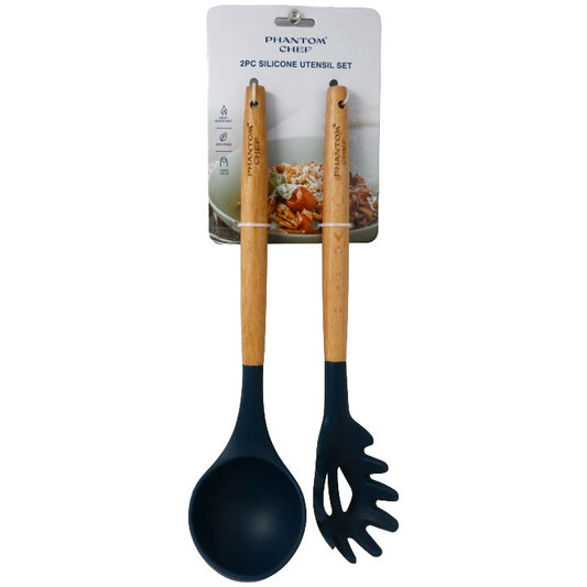 2pc Nvy Ladle Pasta Server Set C/P 12 Phantom Chef