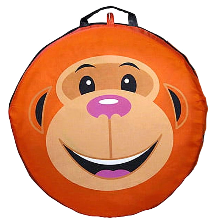 *OUTSIDE OF CA* Pop Up 6 Feet long Orange Monkey Play Tunnel C/P 16