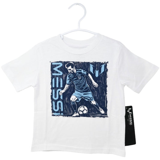 MESSI WHT KICKING GRAPHIC T-SHIRT 3-ASST SIZE 2T,3T,4T C/P 24