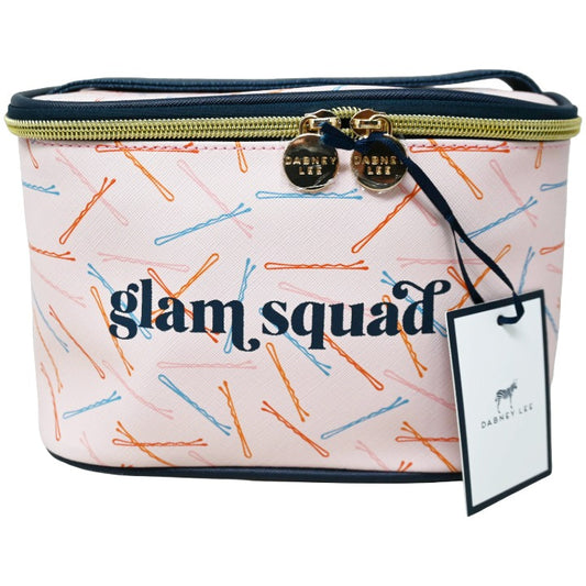 *OUTSIDE CA* PINK TRAIN CASE W/GLAM SQUAD PRINT DABNEY LEE C/P 20