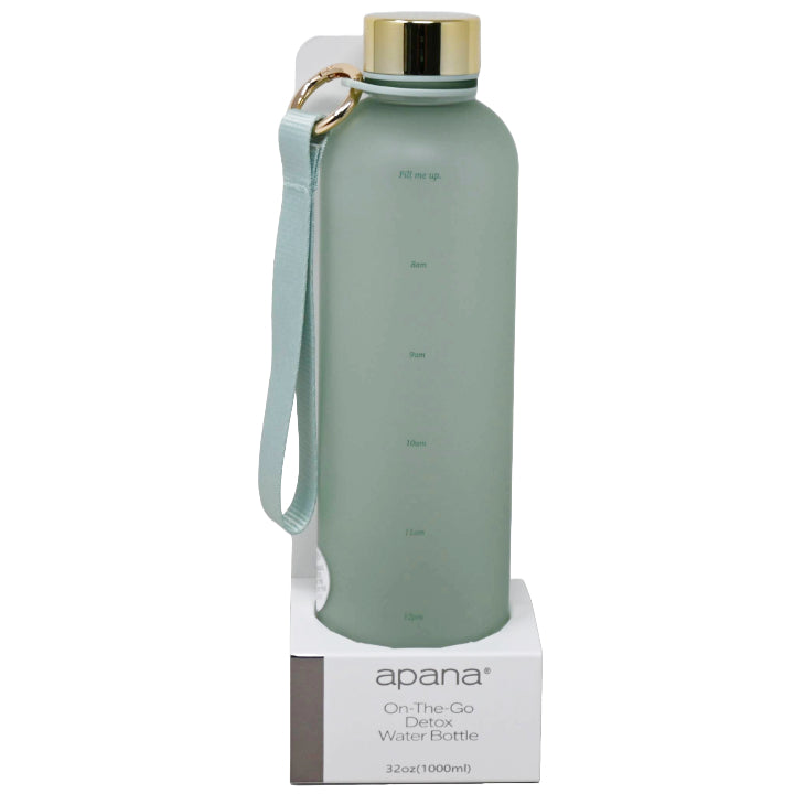 32oz NEW LEAF ON-THE-GO DETOX BOTTLE W/CARRY STRAP APANA C/P 12