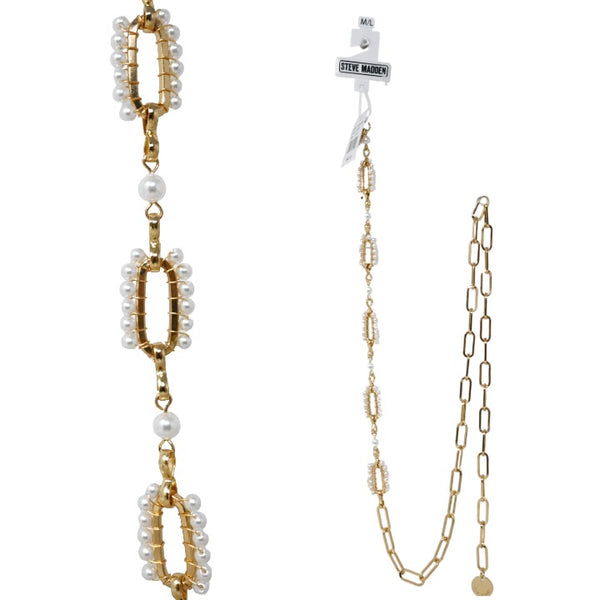 M/L Gold Bead Belt C/P 50 Steve Madden