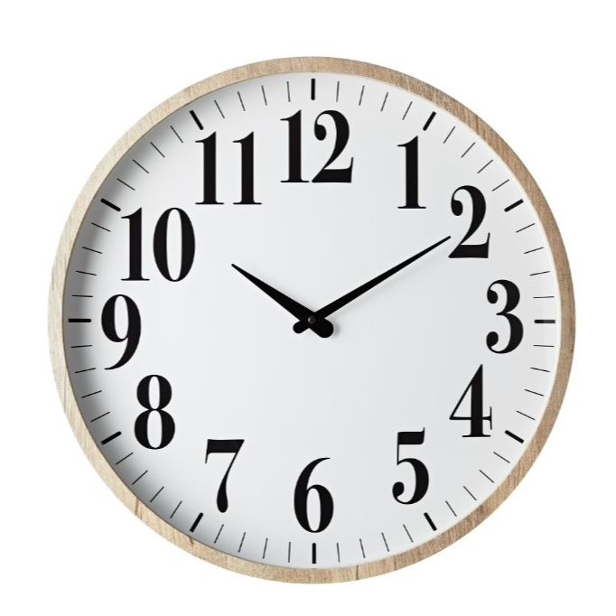 20" WOOD CLOCK C/P 2