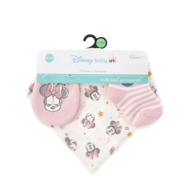 Minnie Mouse 3pc Baby Accessory Set C/P 24 Disney