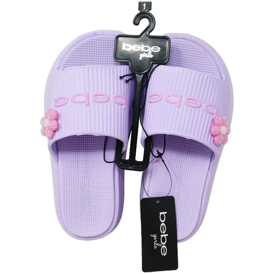 Girls Lilac Eva Platform Slides C/P 16 BEBE