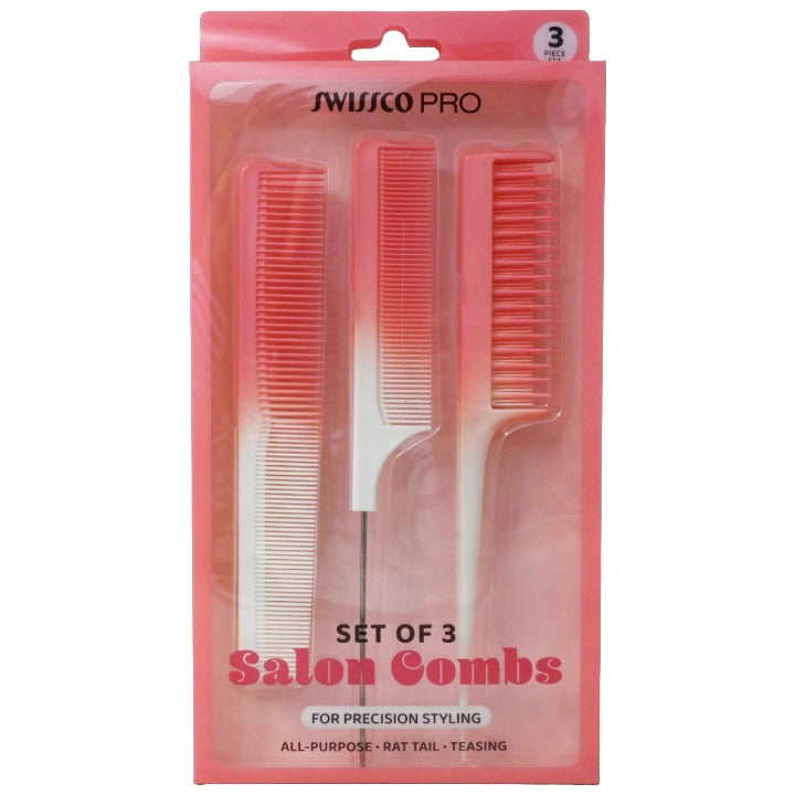 Pnk 3pc Comb Set C/P 72 Swissco