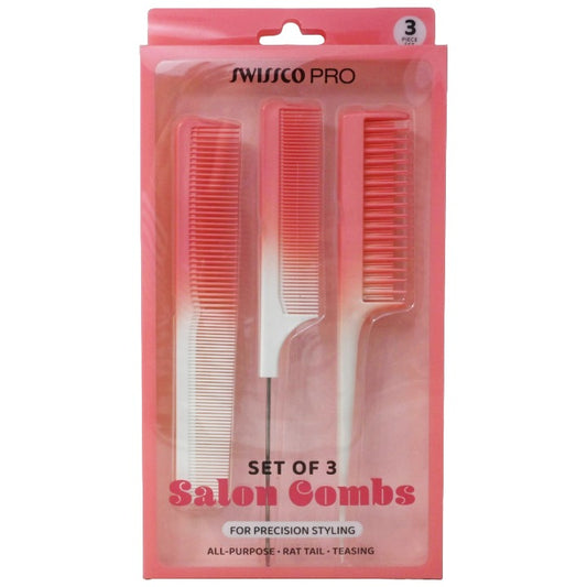 Pnk 3pc Comb Set C/P 72 Swissco