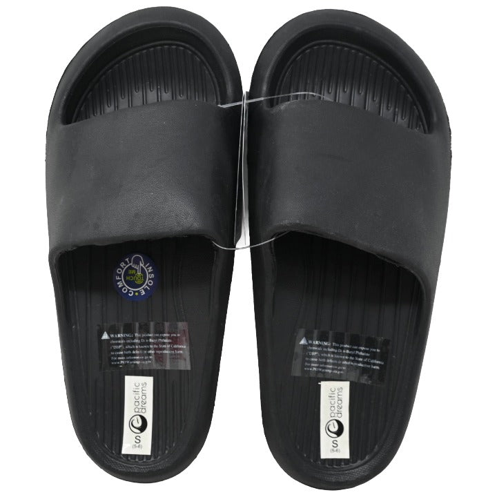 *OUTSIDE OF CA* BLACK WOMEN SLIDE SANDAL 3-ASST SIZE C/P 15