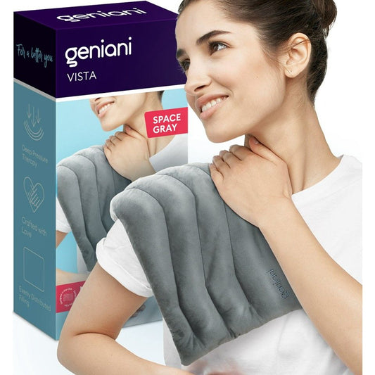 8"x17" GREY MICROWAVABLE HEATING PAD C/P 8