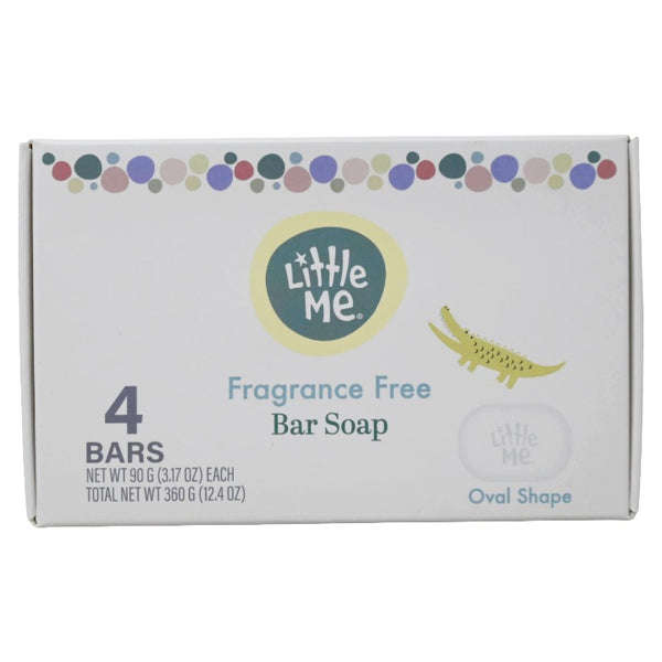 4pk Little Me Bar Soap Fragrance Free C/P 24