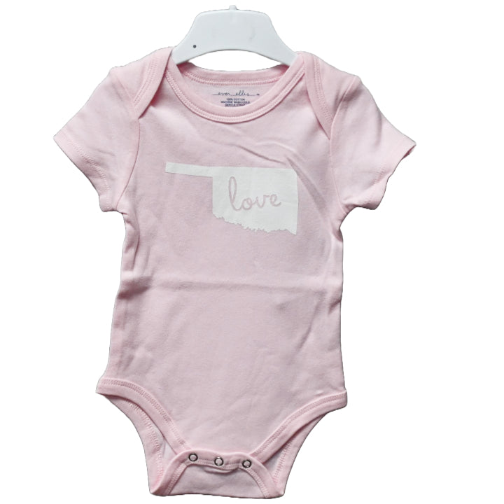 3-6 month Pink Onesie, Oklahoma C/P 48