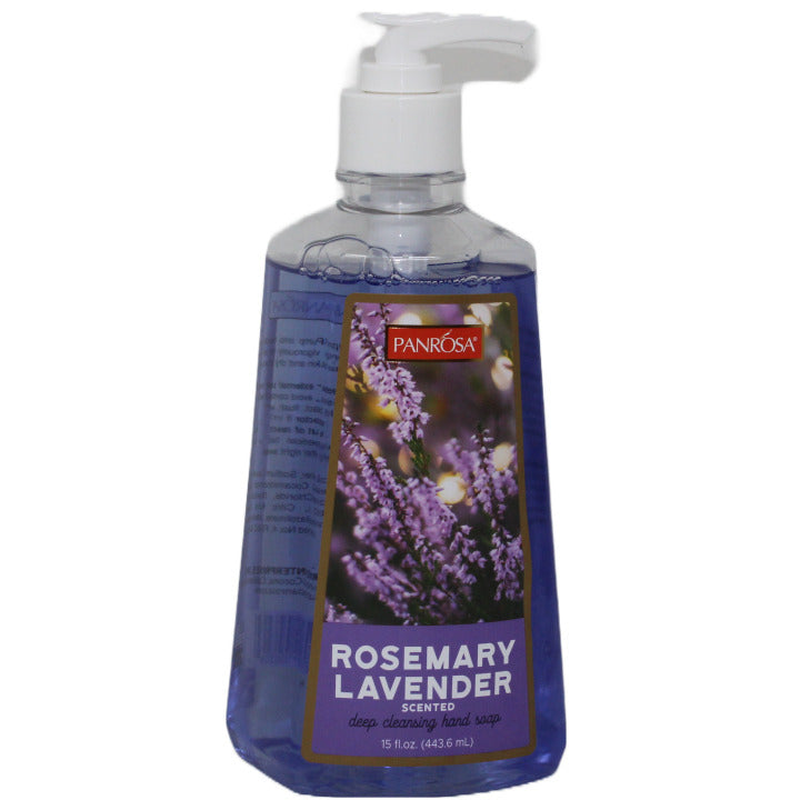 15oz PANROSA LAVENDER ROSEMARY HAND SOAP C/P 12