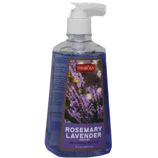15oz PANROSA LAVENDER ROSEMARY HAND SOAP C/P 12