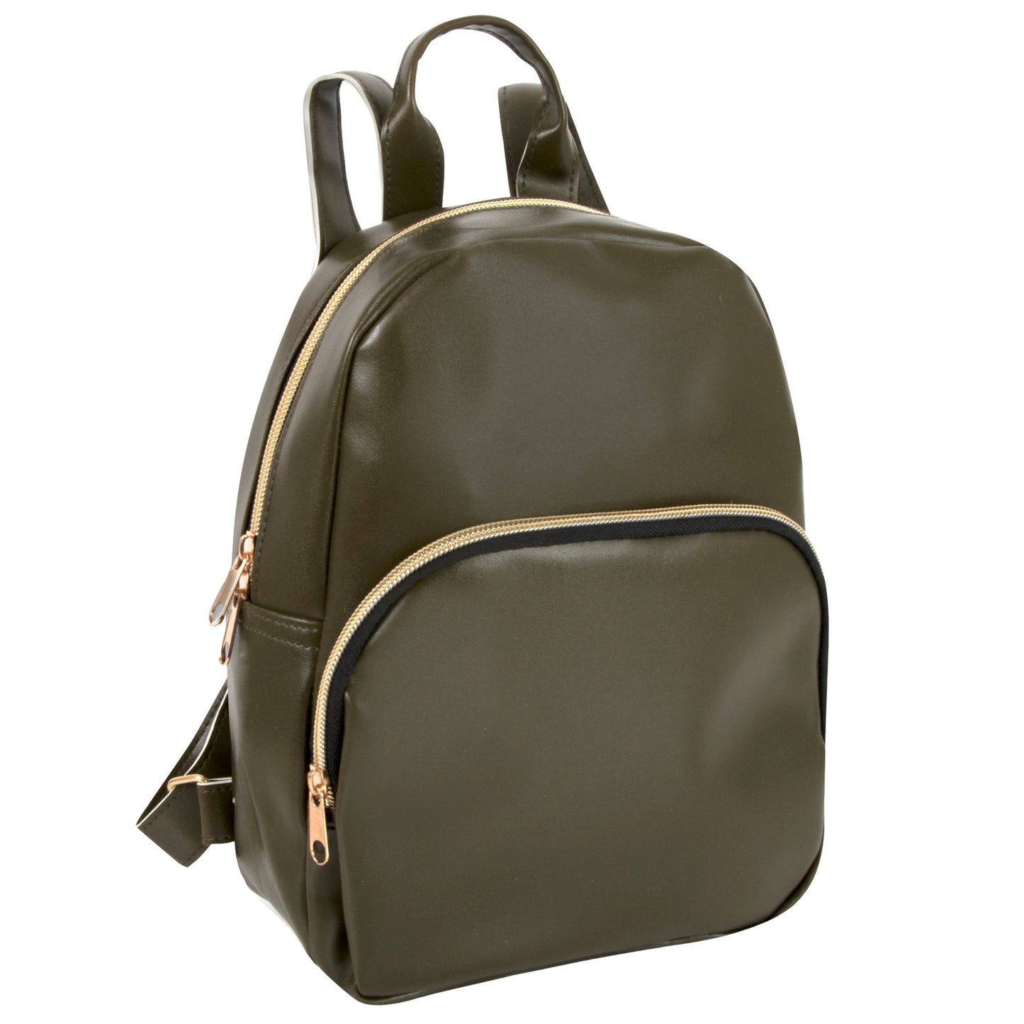 GREEN VINYL MINI BACKPACK C/P 24