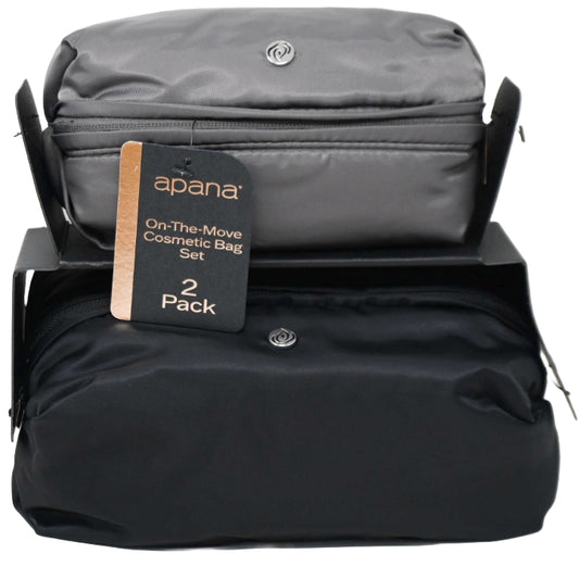 Rich Black/Grey Wing 2-Pack Curves Ahead Travel Kit C/P 18