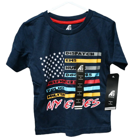 BOYS SIZE 4-7 MY HEROS S/S T-SHIRT C/P 24