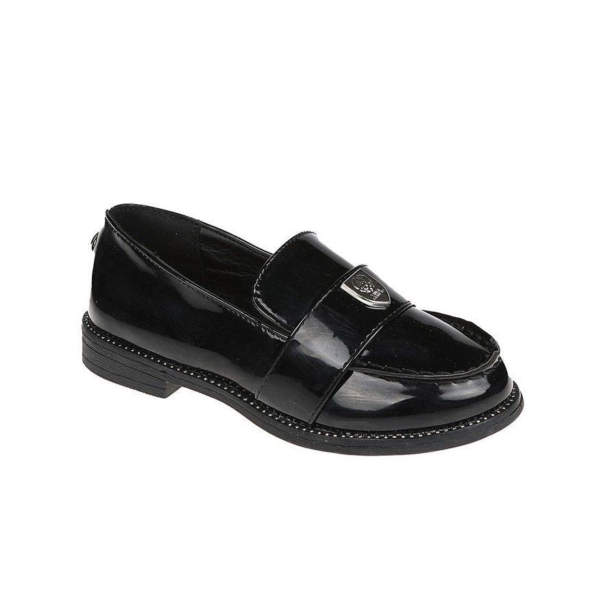 GIRLS SIZE 3-5.5 MARY JANE BLACK LOAFER SHOES VINCE CAMUTO C/P 12