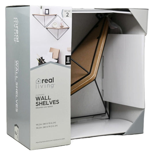 2pc WALL SHELF SET 2-ASST SIZE C/P 2