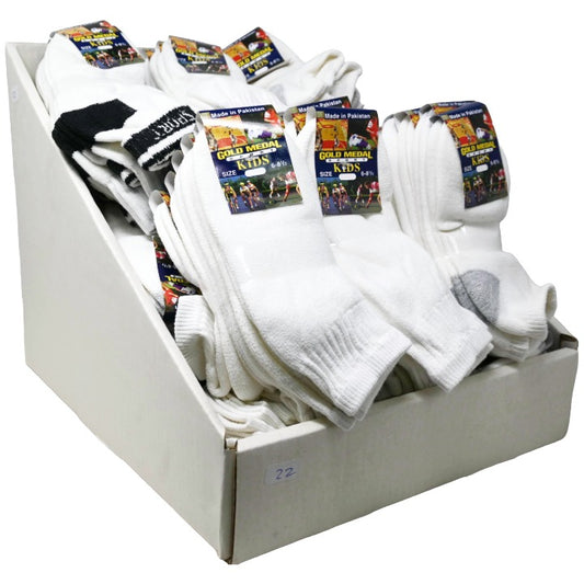 *NO USA* Kids S asst 1 pair KIDS ASORTED SOCKS ON PDQ DISPLAY C/P 120