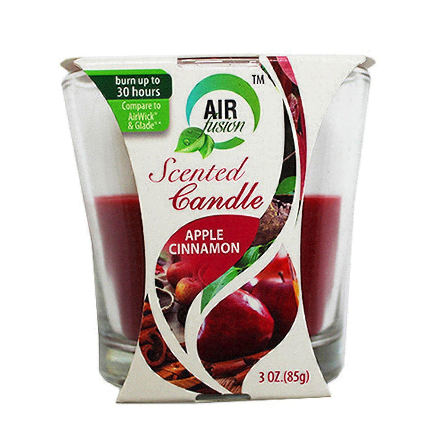 3oz (85GM) "AS IS" JAR GLASS CANDLE-CINAMMON C/P 12