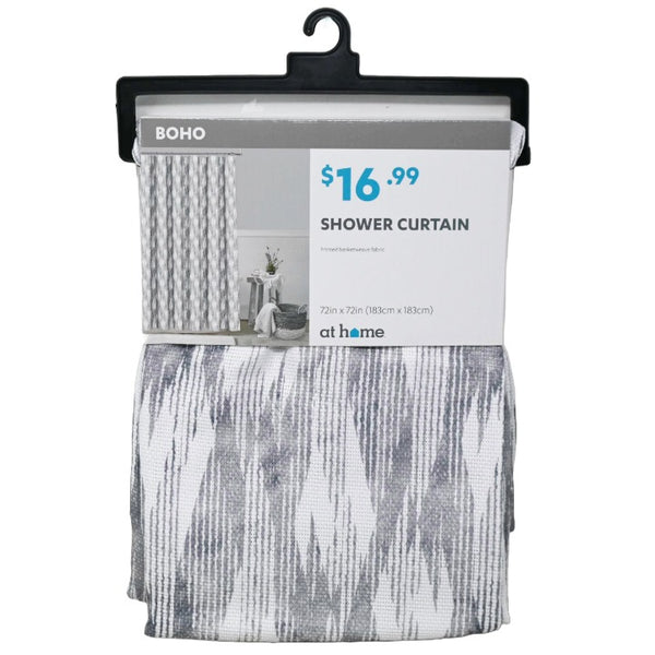 Geo Fabric Shower Curtain C/P 4 (Pre-price $16.99)
