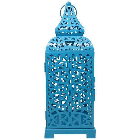 Blue Moroccan Temple Metal Lantern C/P 10 Richland