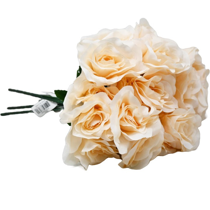 Beige Rose Bush 5 Flowers C/P 288