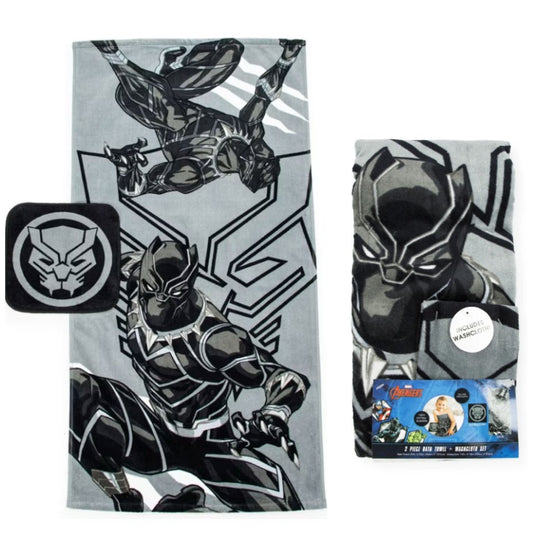 2pc Black Panther Bath Set C/P 12