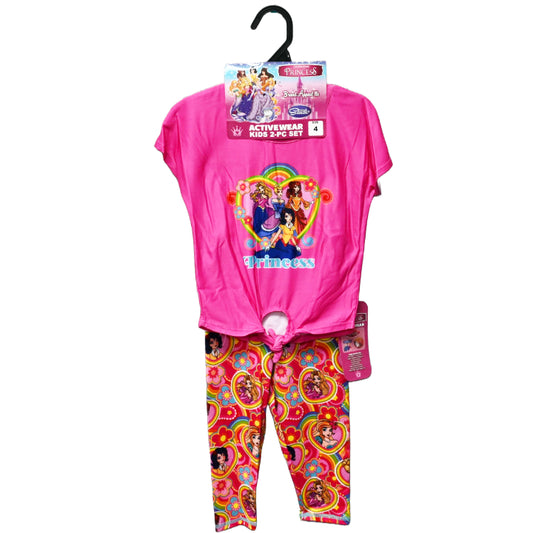 FAIRYTALE PRINCESS TIE FRONT T-SHIRT ACTIVEWEAR SET IN THE GROOVE 4-ASST SIZE 4-6X C/P 48