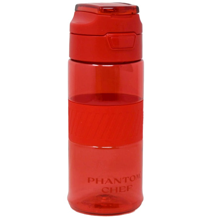 21.9oz Red Bottle w/Grip Hydration (650 ml) PET BPA Free C/P 50