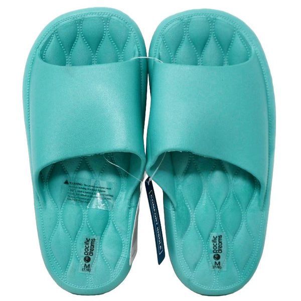 WOMEN TURQUOISE SLIDE SANDAL 3-ASST SIZE C/P 12