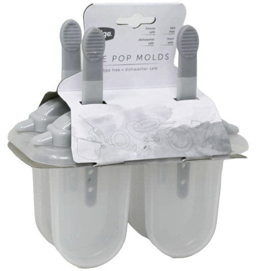 Edge 4pk Popsicle Mold Gray Handles C/P 24