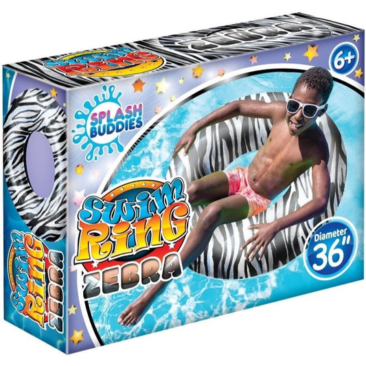 ZEBRA POOL FLOAT SWIM RING C/P 12