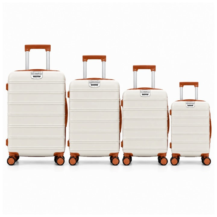 *Outside CA*4pc Off-Wht Luggage C/P 1