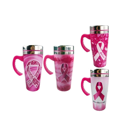16oz SS Tumbler with Handle Believe Asst C/P 20