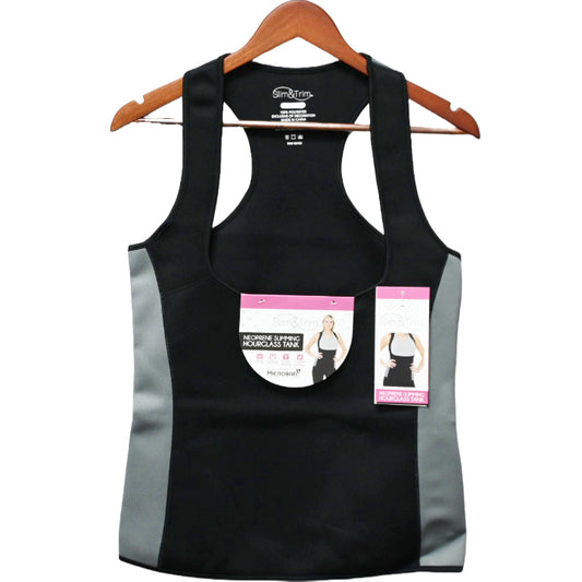 XXL BLK/GRY WOMEN HOURGLASS NEOPRENE TANK (FLAT PACKED) C/P 12