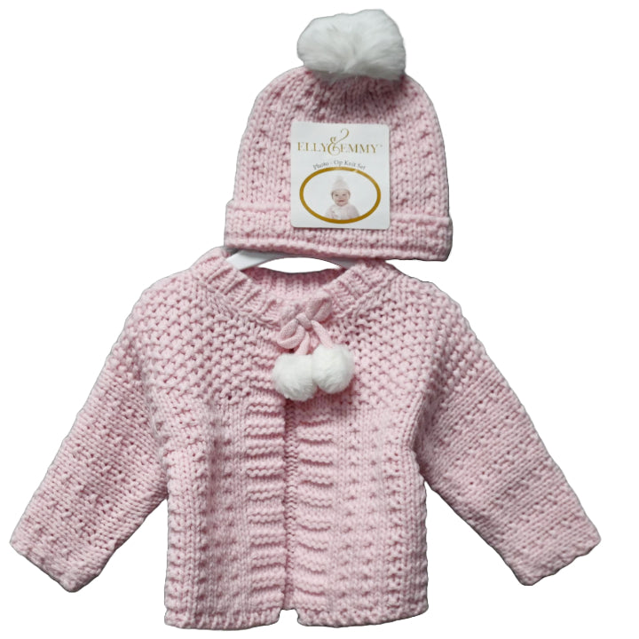 Elly and Emmy MY FIRST DERSS UP SWEATER PHOTO OP SET - PINK C/P 36