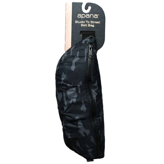 Black Camo Studio To Street - Pleated Waist Pack C/P 36