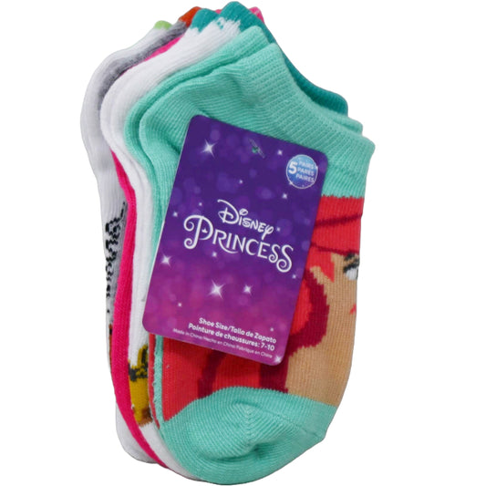 5pk PRINCESS KEEP IT ROYAL NS SOCKS SIZE 4-6 C/P 60