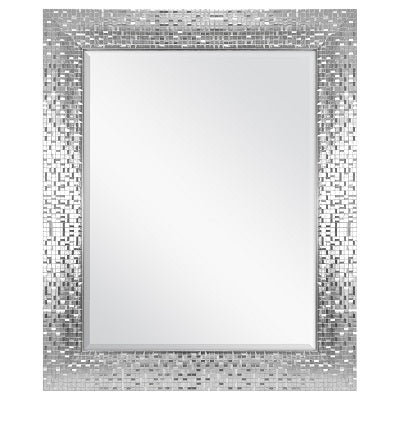 BHG 23X28 SILVER TILE MIRROR C/P 3