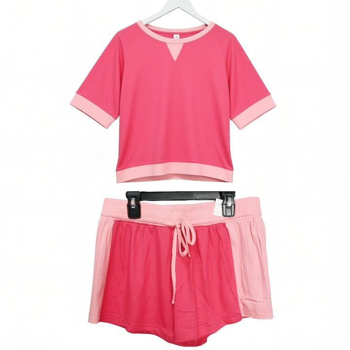 2pc Sm Red Shirt Short Set C/P 30 Christian Siriano 