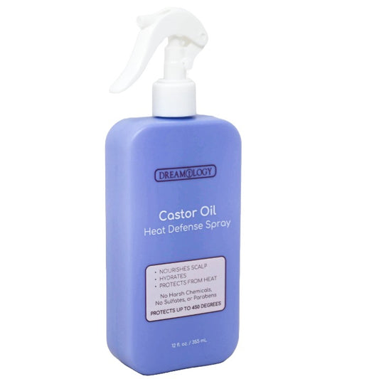 12oz Hair Heat Defense Spray Castor Oil C/P 12 Dreamology